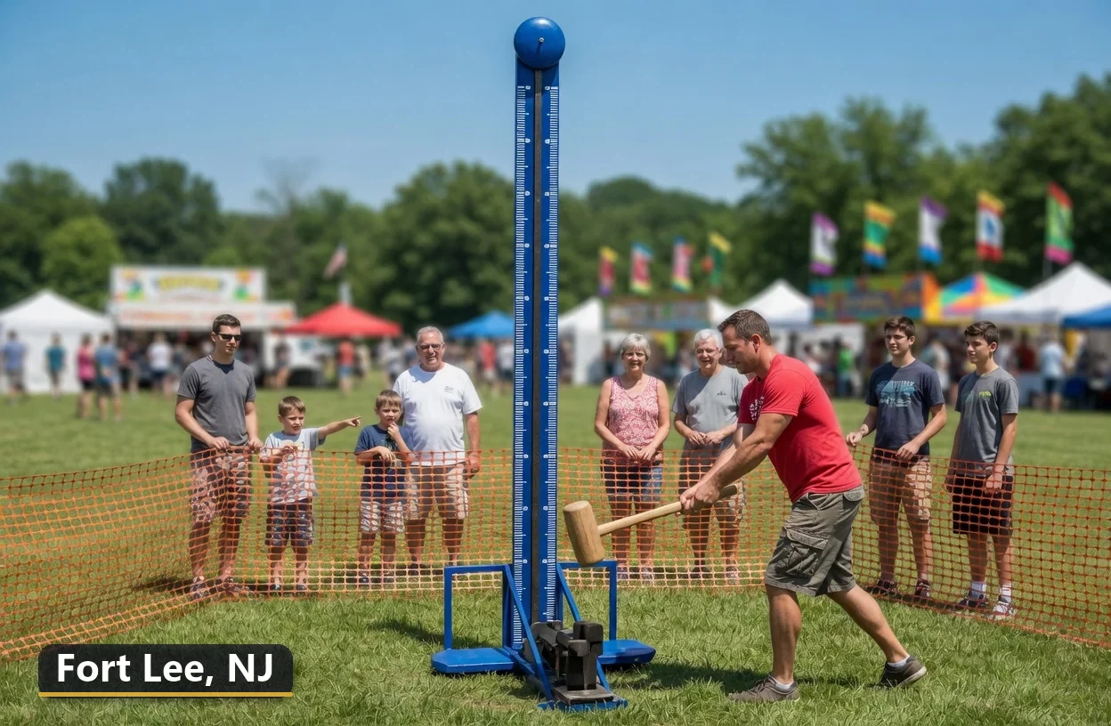 High striker carnival game rental in Fort Lee, New Jersey for field days, parties and events