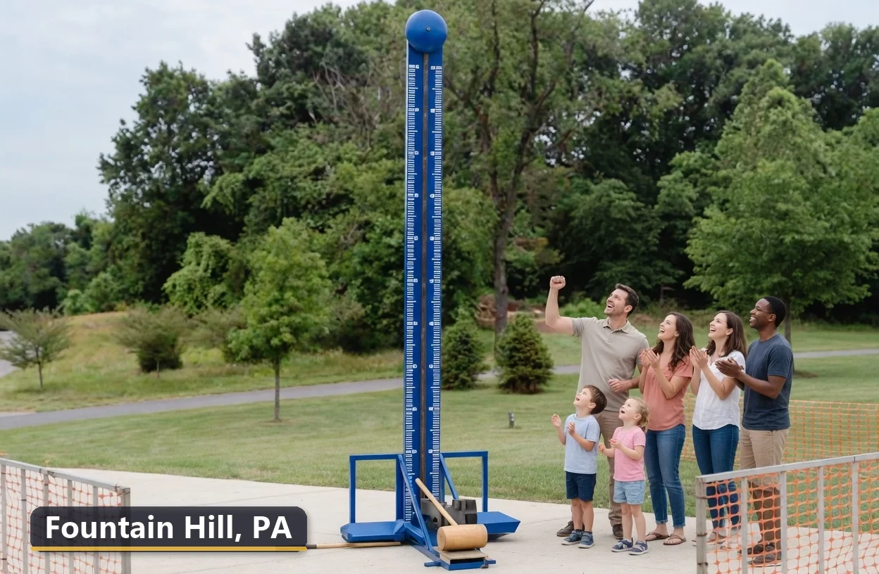 High striker carnival game rental in Fountain Hill, Pennsylvania for field days, parties and events