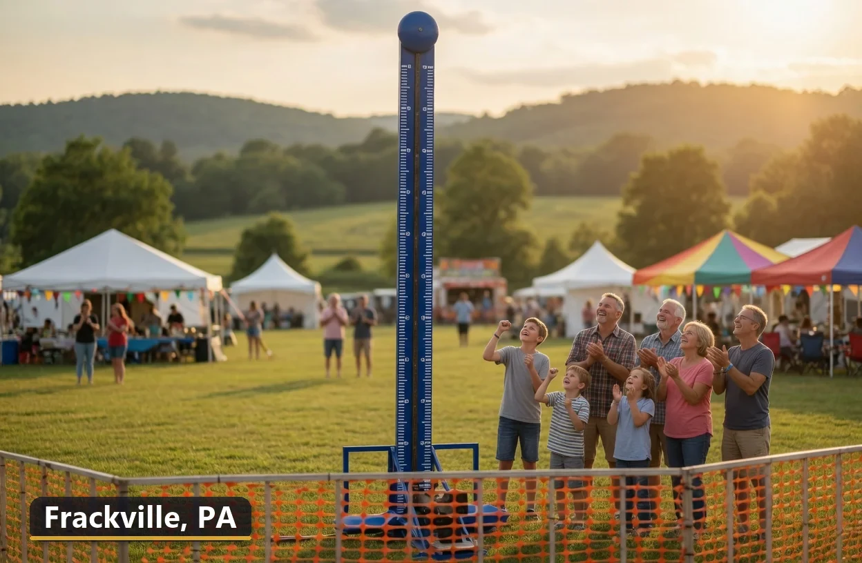 High striker carnival game rental in Frackville, Pennsylvania for field days, parties and events