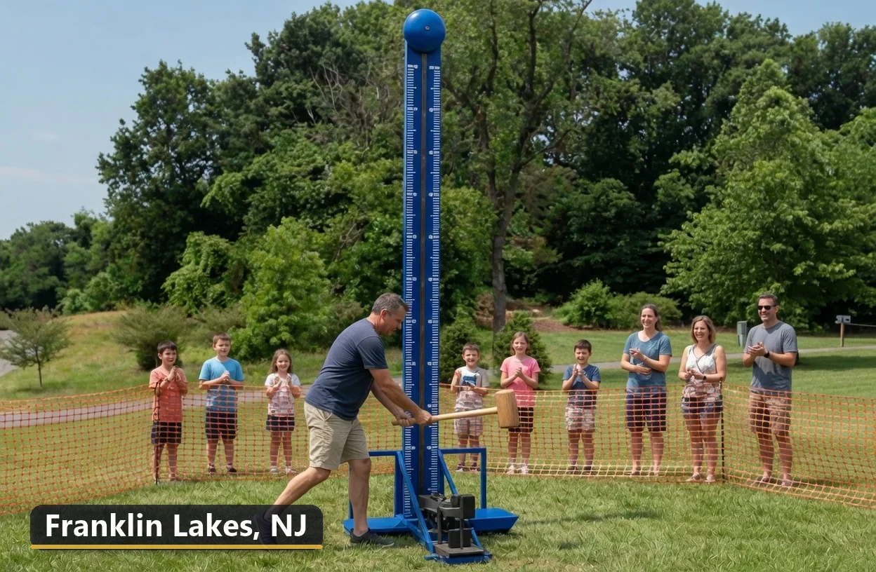 High striker carnival game rental in Franklin Lakes, New Jersey for field days, parties and events