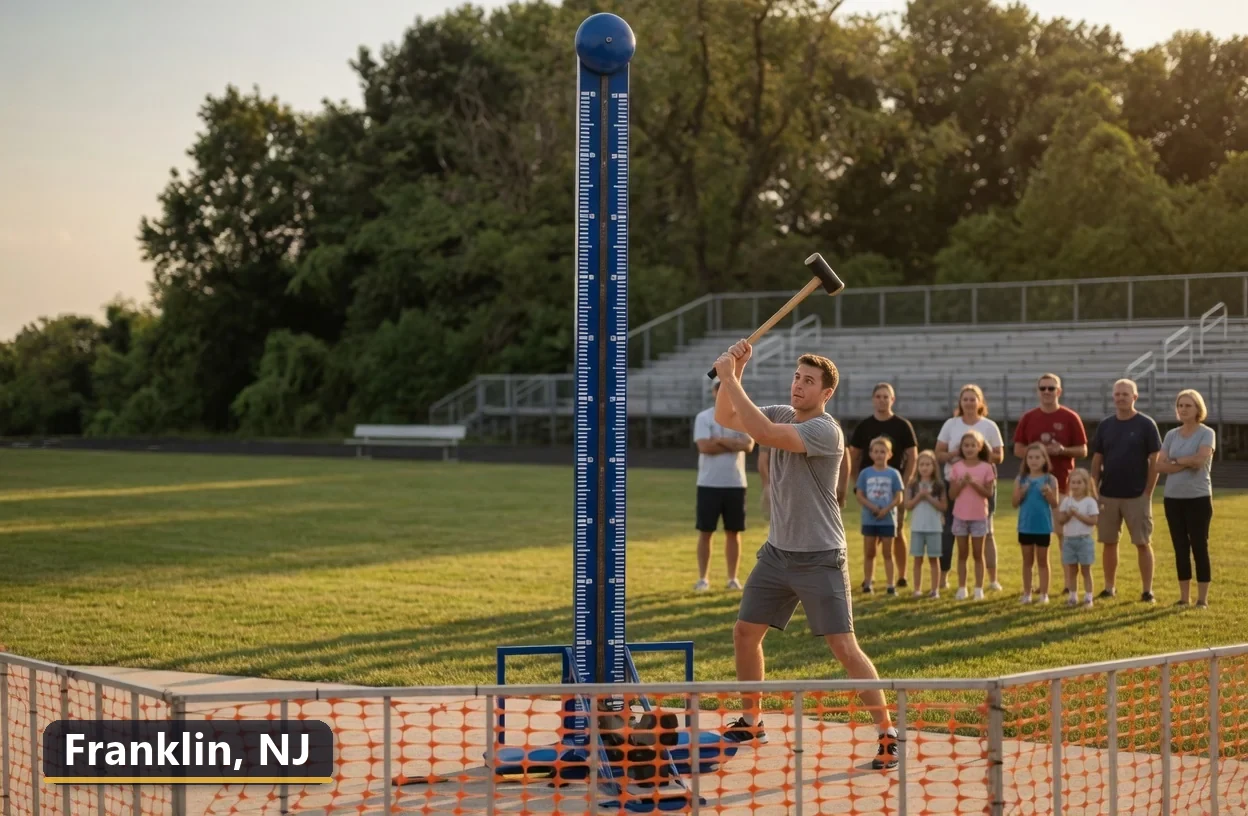 High striker carnival game rental in Franklin, New Jersey for field days, parties and events