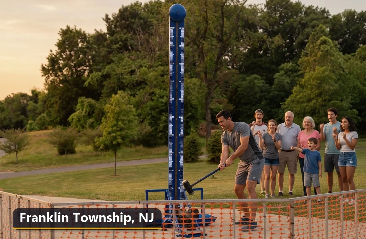 High striker carnival game rental in Franklin Township, New Jersey for field days, parties and events