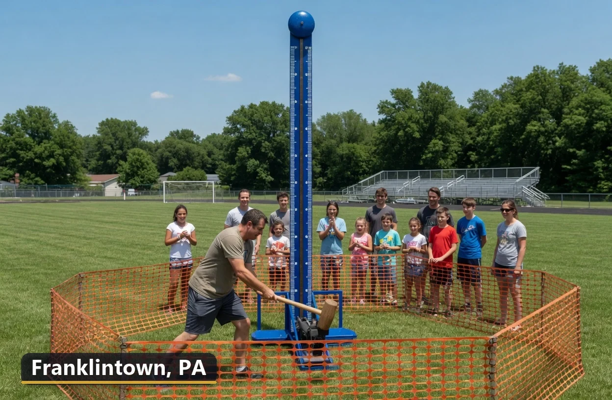 High striker carnival game rental in Franklintown, Pennsylvania for field days, parties and events