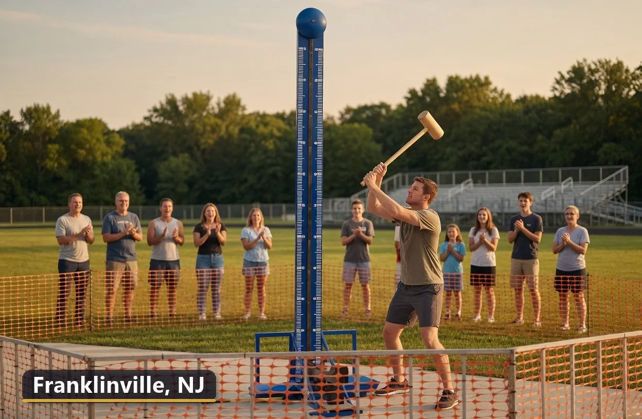 High striker carnival game rental in Franklinville, New Jersey for field days, parties and events