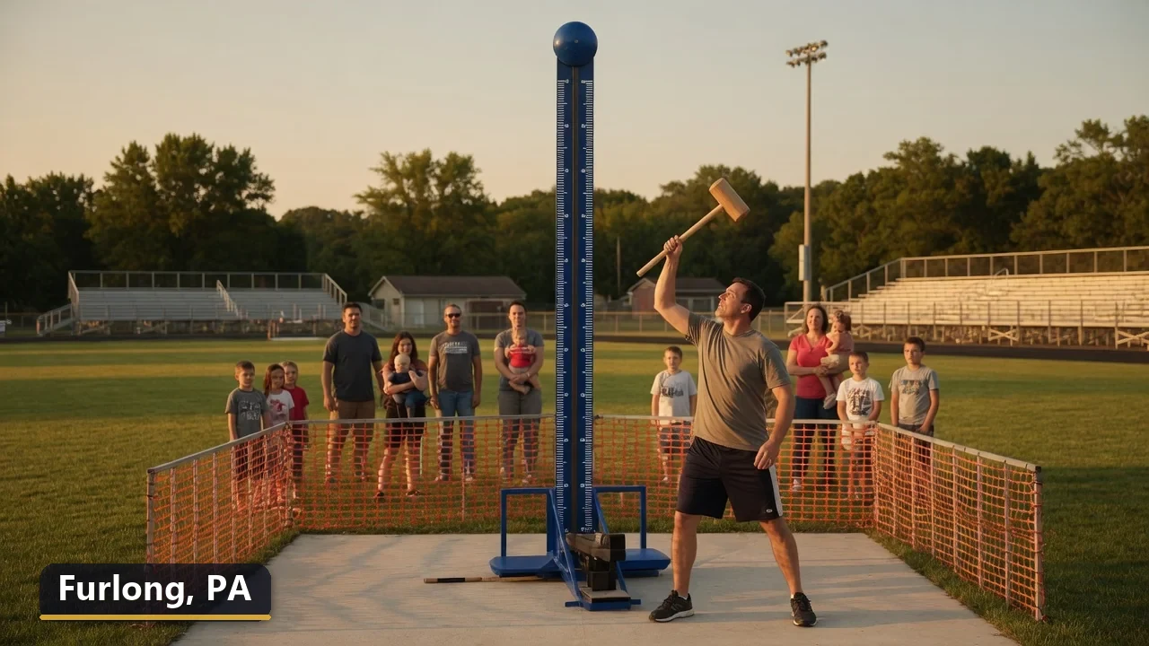 High striker carnival game rental in Furlong, Pennsylvania for field days, parties and events