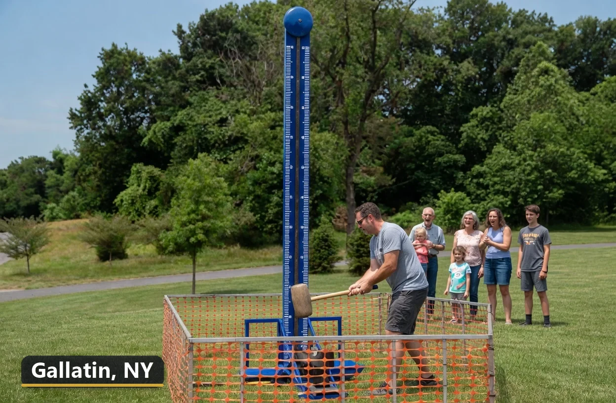 High striker carnival game rental in Gallatin, New York for field days, parties and events