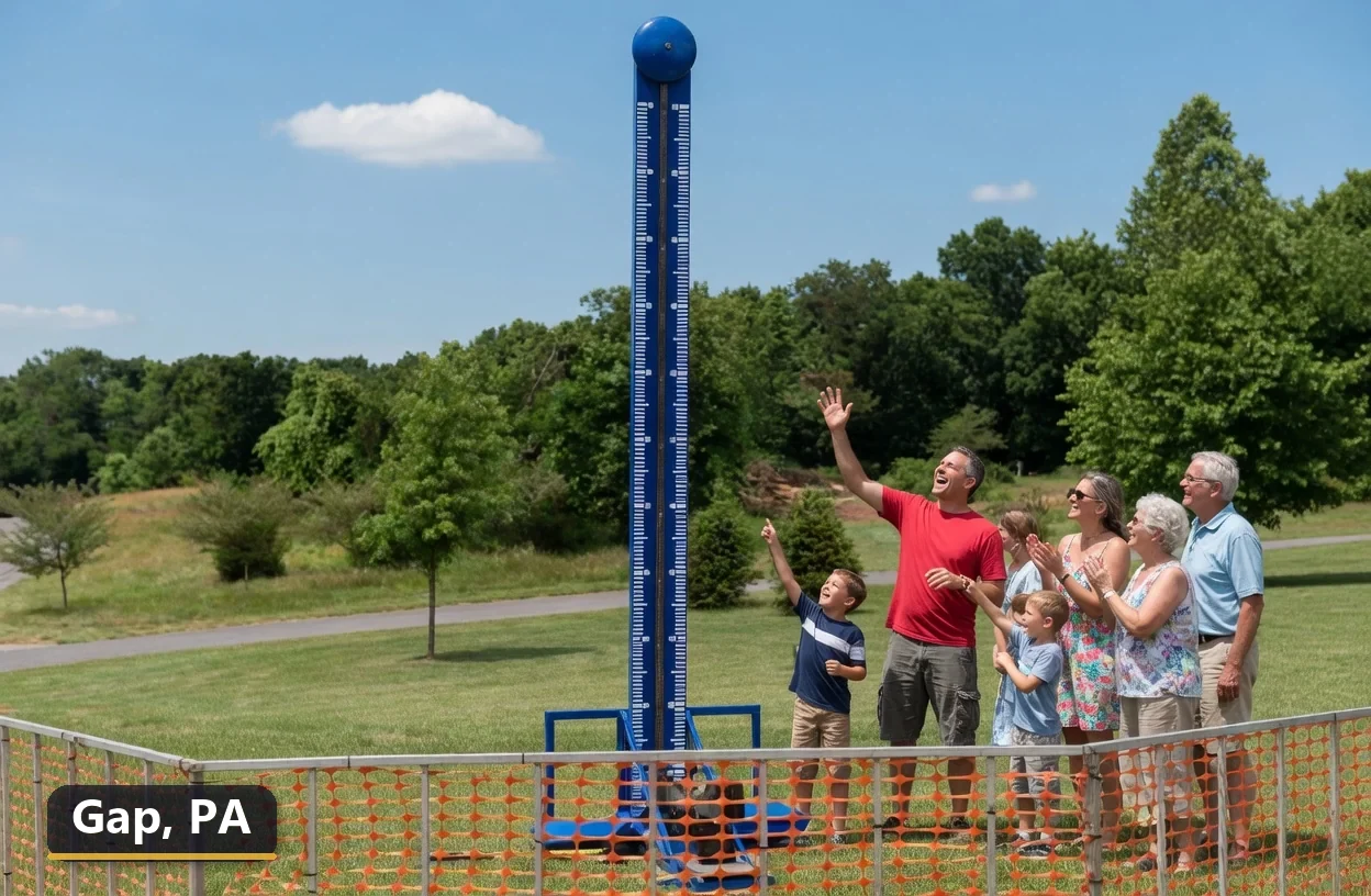 High striker carnival game rental in Gap, Pennsylvania for field days, parties and events