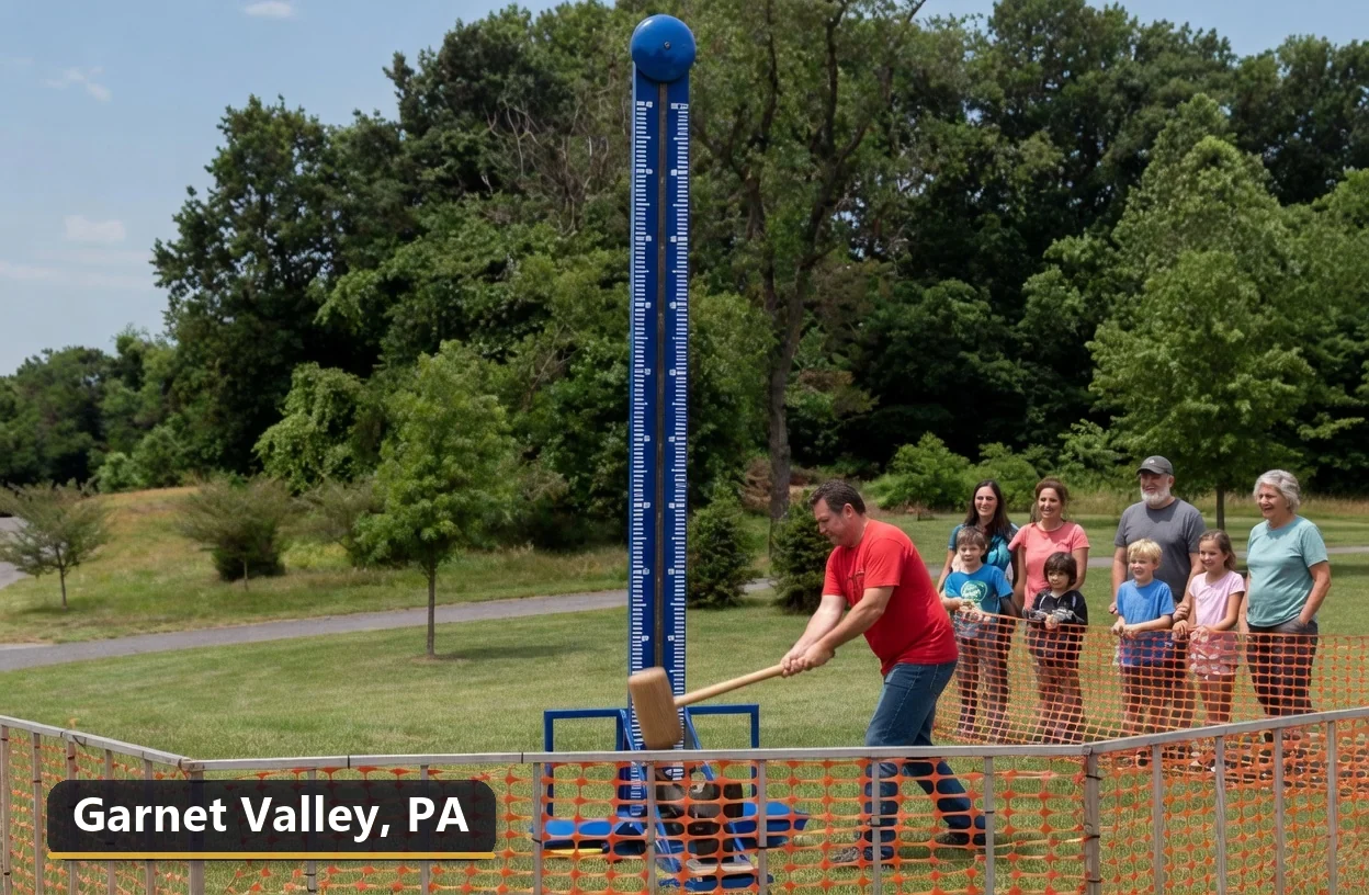 High striker carnival game rental in Garnet Valley, Pennsylvania for field days, parties and events