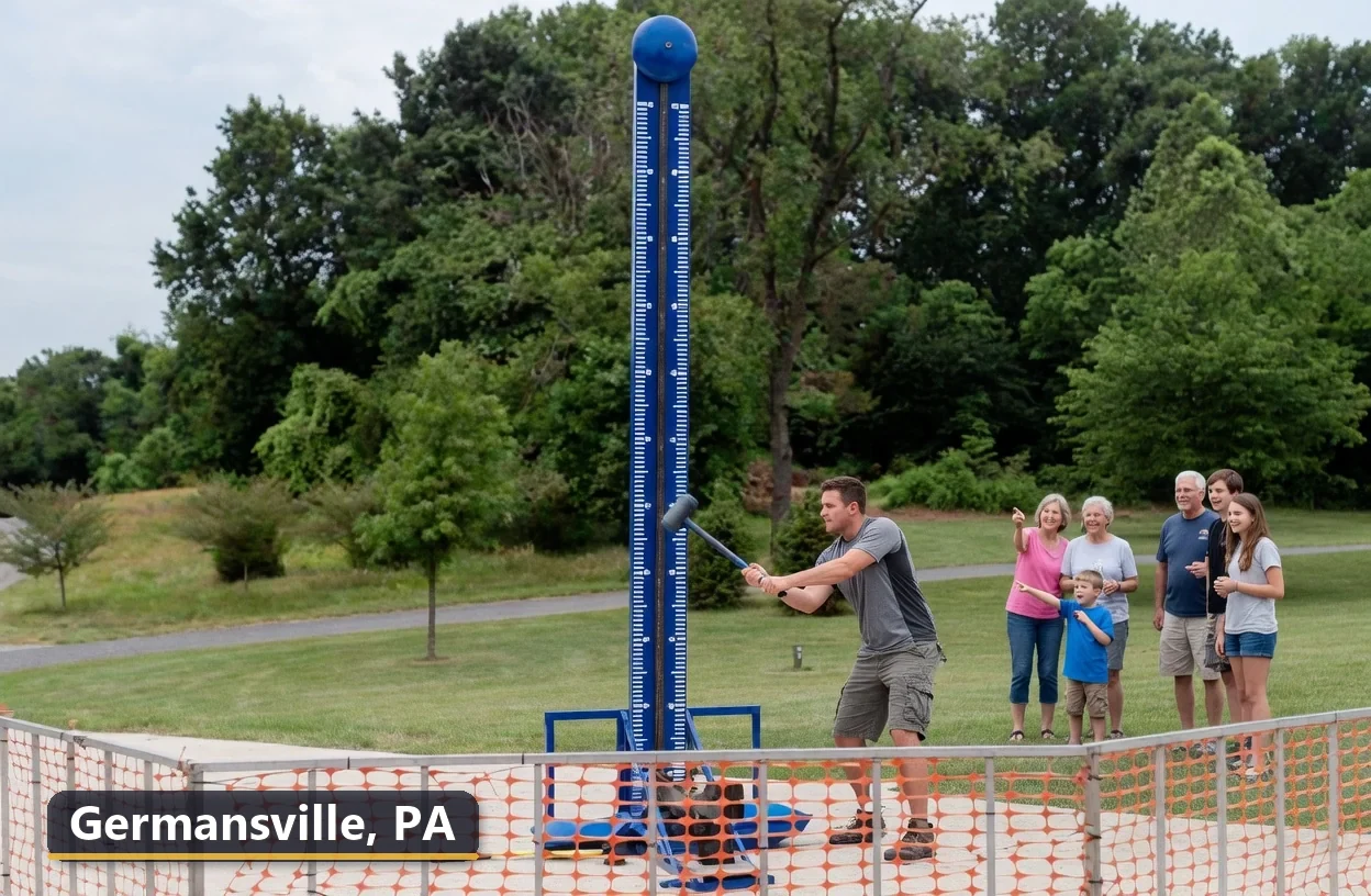 High striker carnival game rental in Germansville, Pennsylvania for field days, parties and events