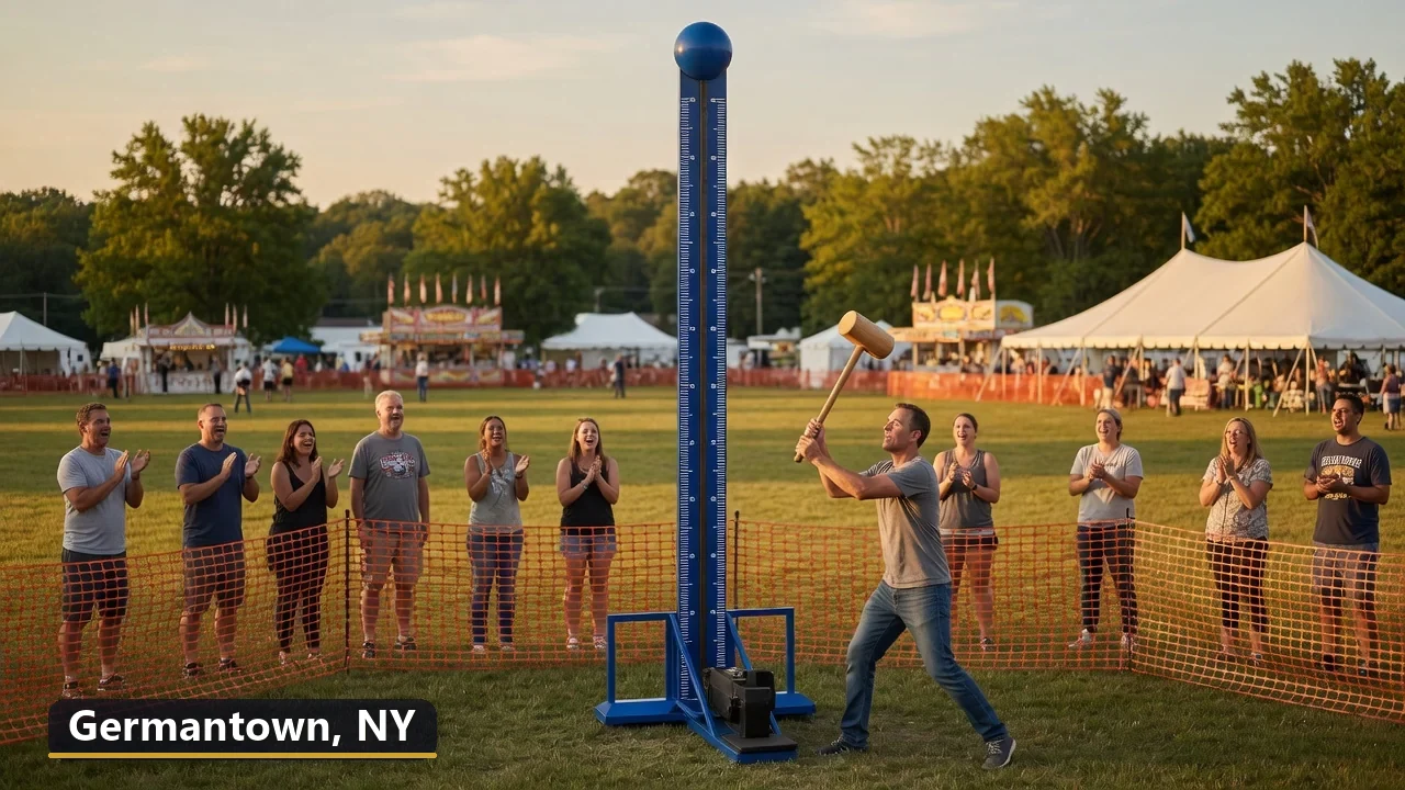 High striker carnival game rental in Germantown, New York for field days, parties and events