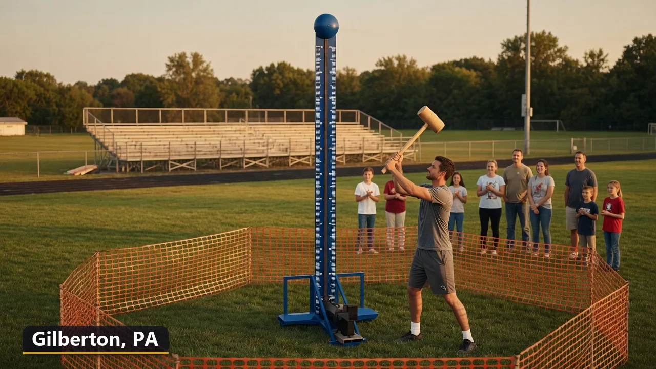High striker carnival game rental in Gilberton, Pennsylvania for field days, parties and events