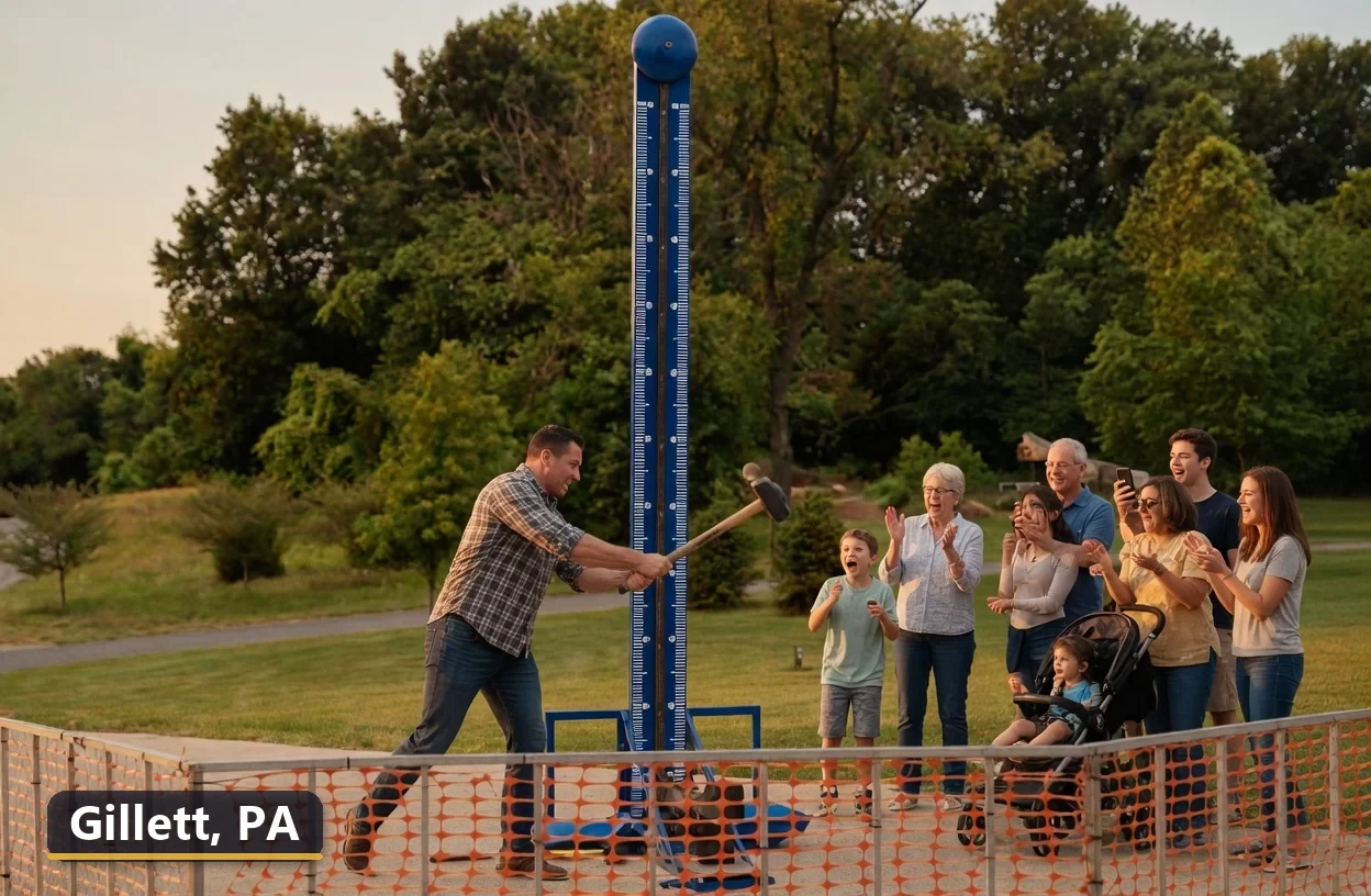 High striker carnival game rental in Gillett, Pennsylvania for field days, parties and events