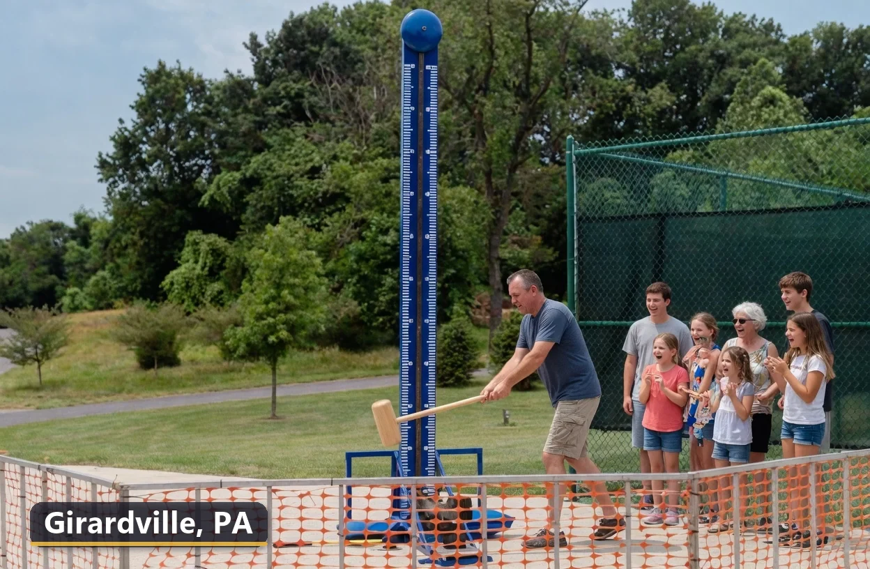 High striker carnival game rental in Girardville, Pennsylvania for field days, parties and events