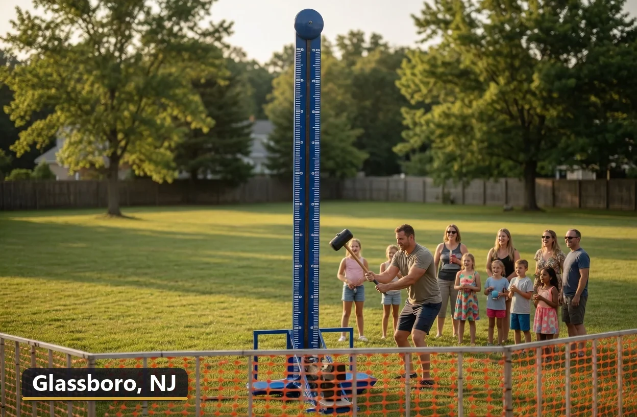 High striker carnival game rental in Glassboro, New Jersey for field days, parties and events