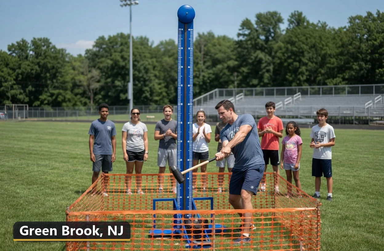 High striker carnival game rental in Green Brook, New Jersey for field days, parties and events