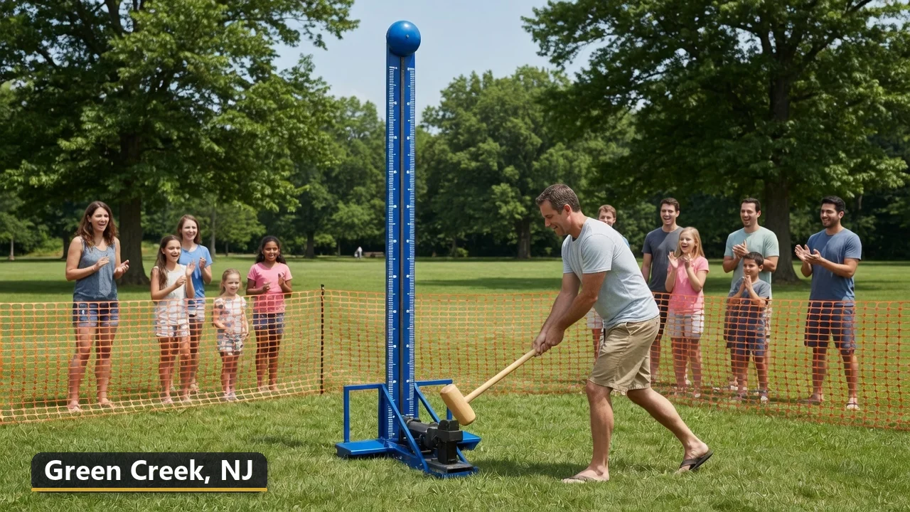 High striker carnival game rental in Green Creek, New Jersey for field days, parties and events