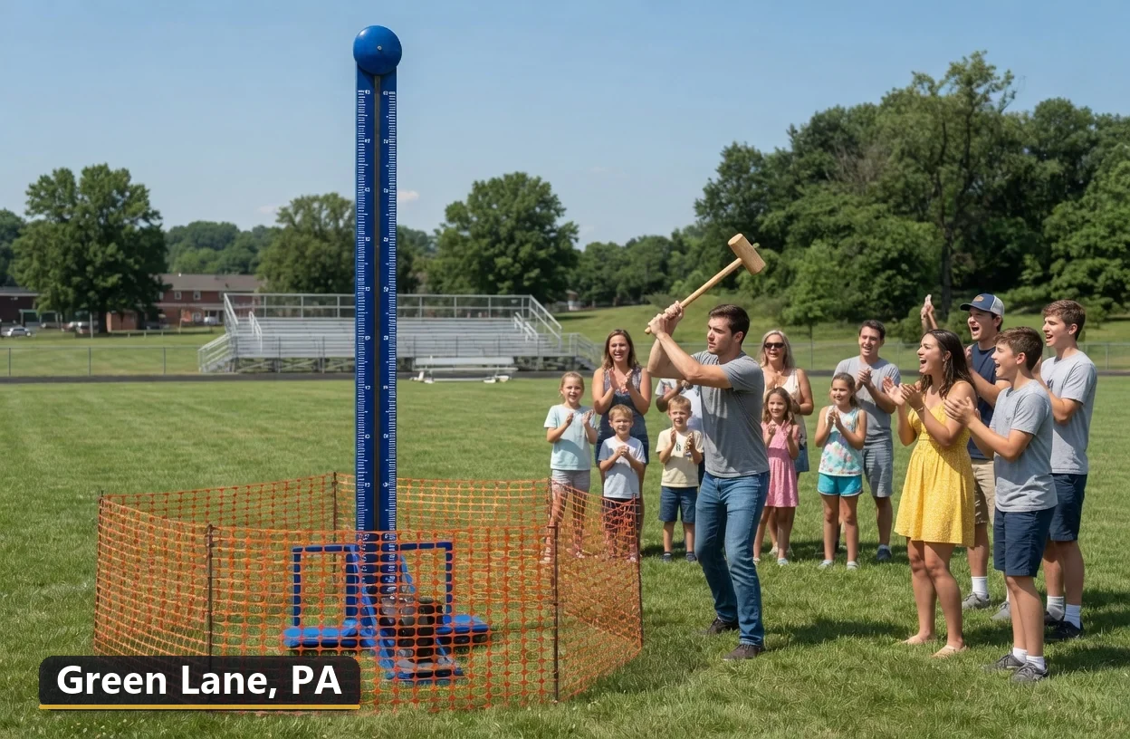 High striker carnival game rental in Green Lane, Pennsylvania for field days, parties and events