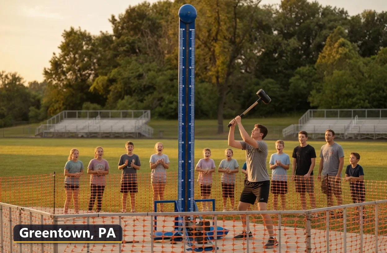 High striker carnival game rental in Greentown, Pennsylvania for field days, parties and events