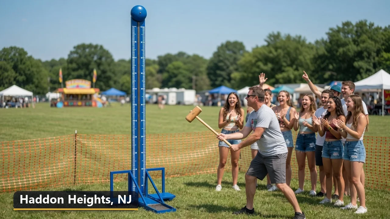 High striker carnival game rental in Haddon Heights, New Jersey for field days, parties and events
