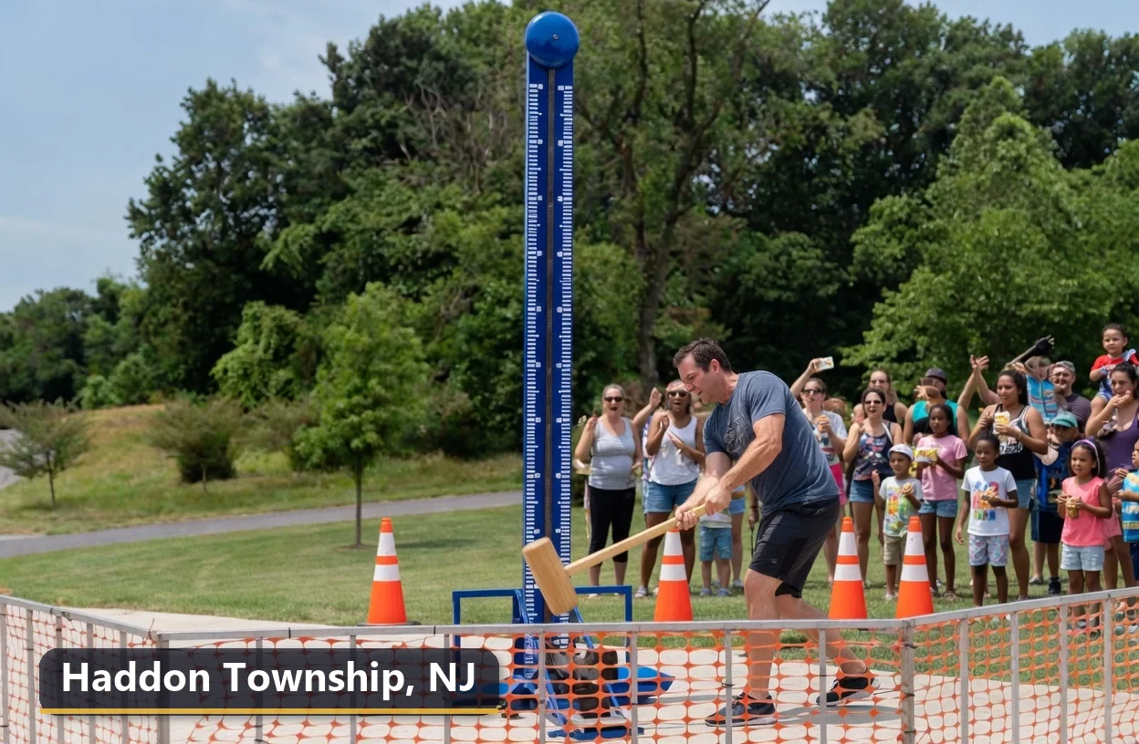 High striker carnival game rental in Haddon Township, New Jersey for field days, parties and events