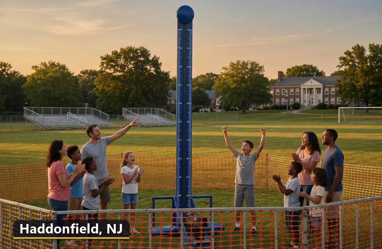 High striker carnival game rental in Haddonfield, New Jersey for field days, parties and events