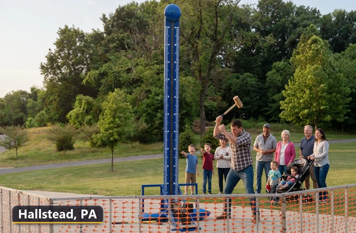 High striker carnival game rental in Hallstead, Pennsylvania for field days, parties and events