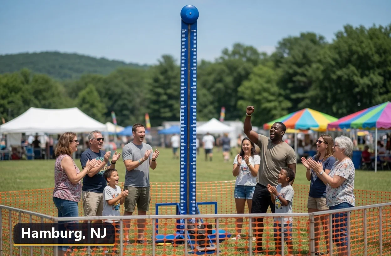 High striker carnival game rental in Hamburg, New Jersey for field days, parties and events