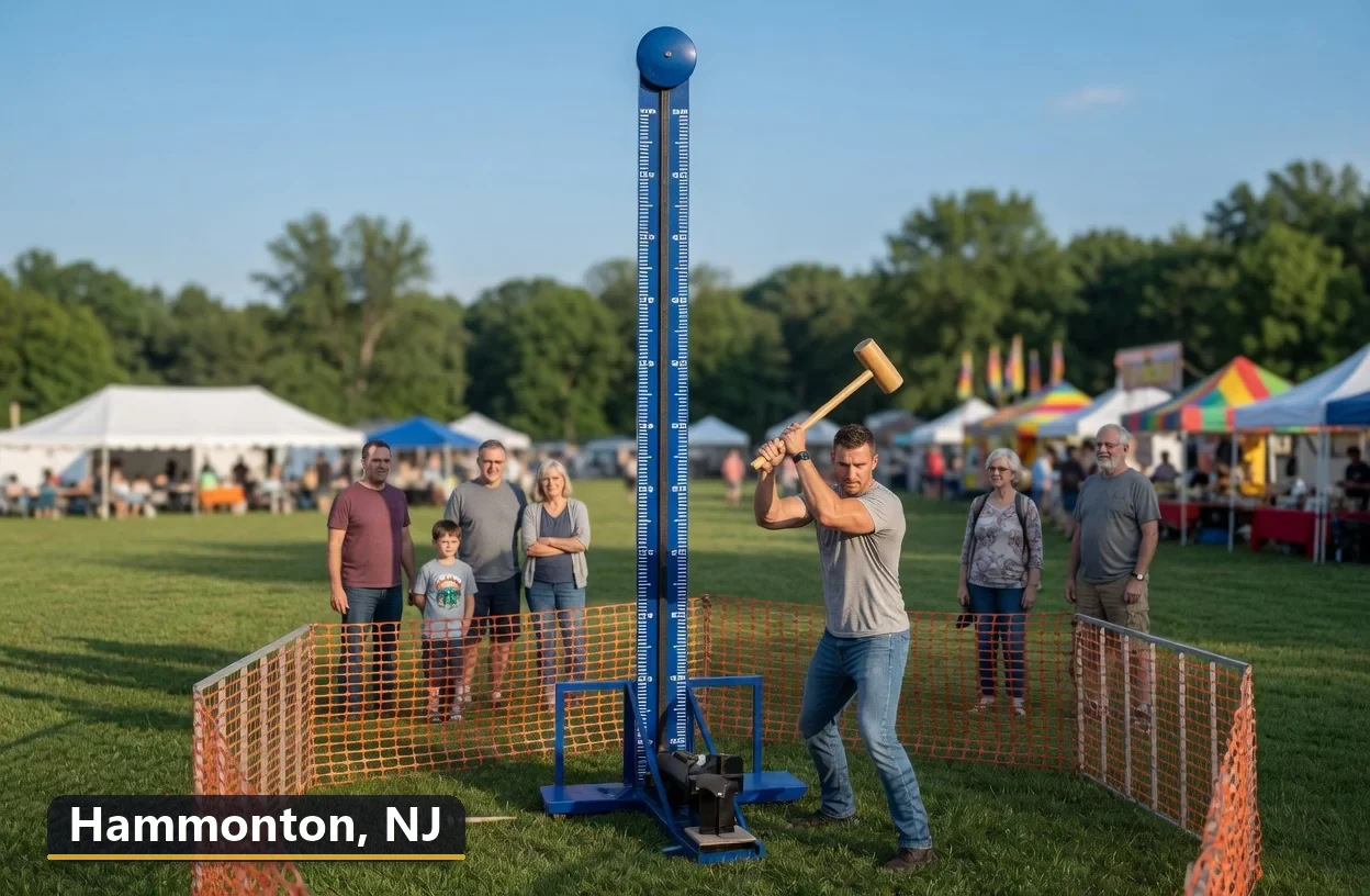 High striker carnival game rental in Hammonton, New Jersey for field days, parties and events