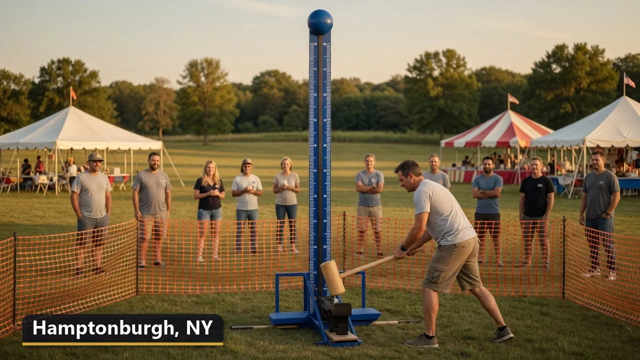High striker carnival game rental in Hamptonburgh, New York for field days, parties and events