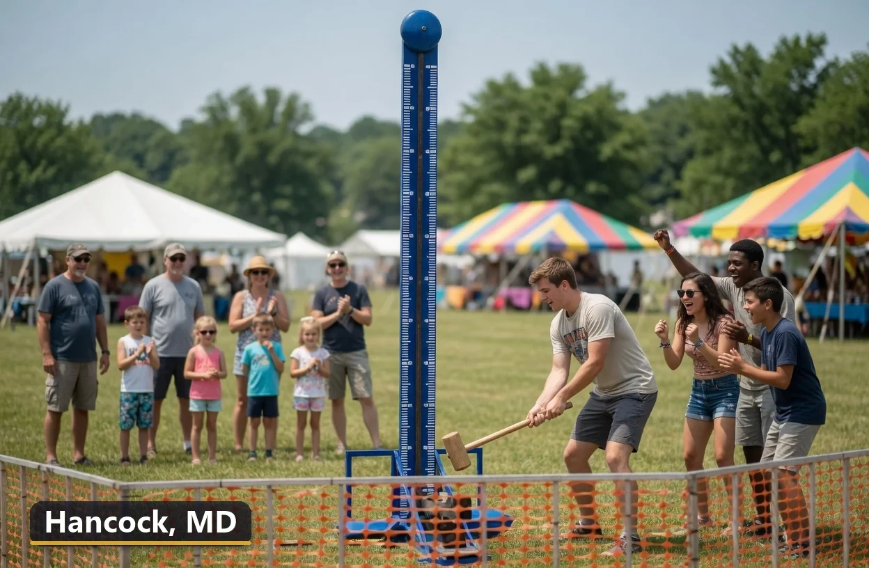 High striker carnival game rental in Hancock, Maryland for field days, parties and events