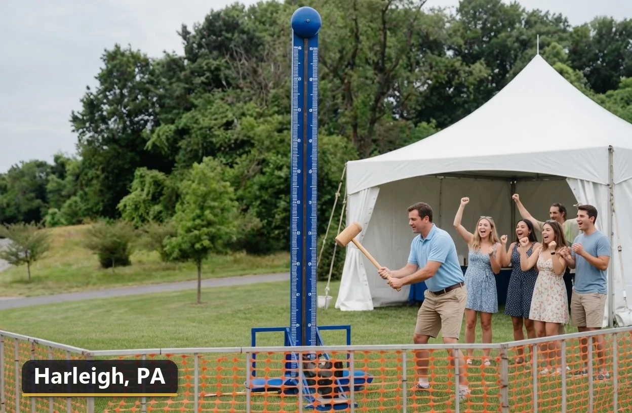 High striker carnival game rental in Harleigh, Pennsylvania for field days, parties and events