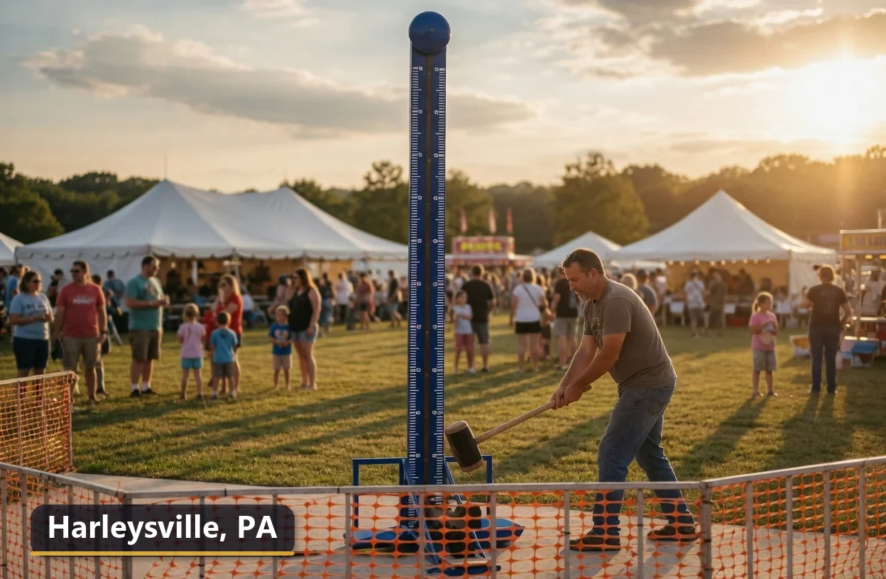 High striker carnival game rental in Harleysville, Pennsylvania for field days, parties and events