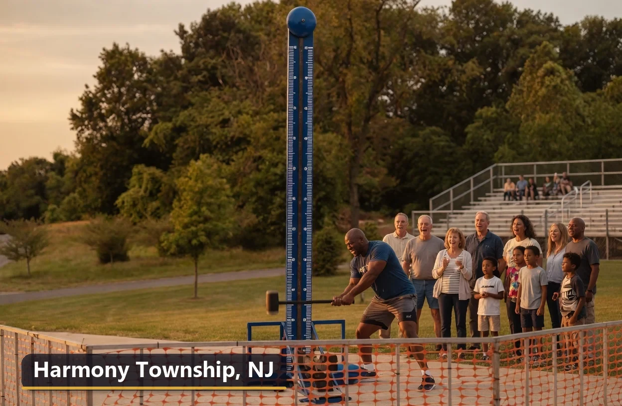 High striker carnival game rental in Harmony Township, New Jersey for field days, parties and events