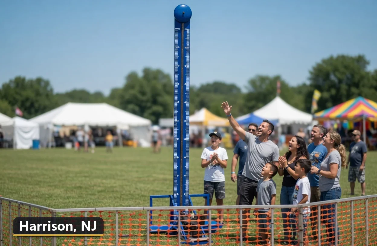 High striker carnival game rental in Harrison, New Jersey for field days, parties and events