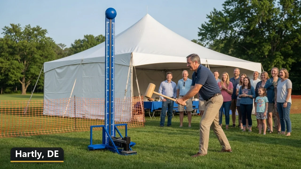 High striker carnival game rental in Hartly, Delaware for field days, parties and events