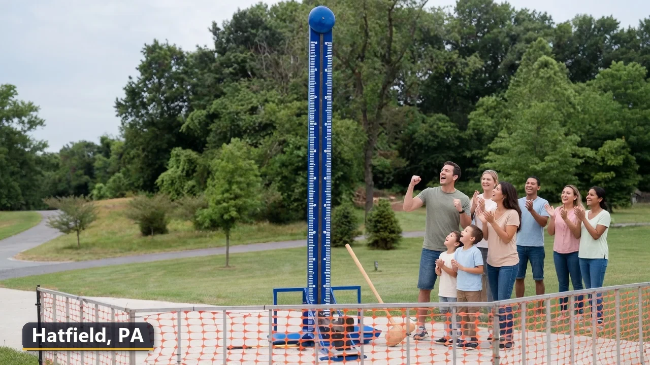 High striker carnival game rental in Hatfield, Pennsylvania for field days, parties and events