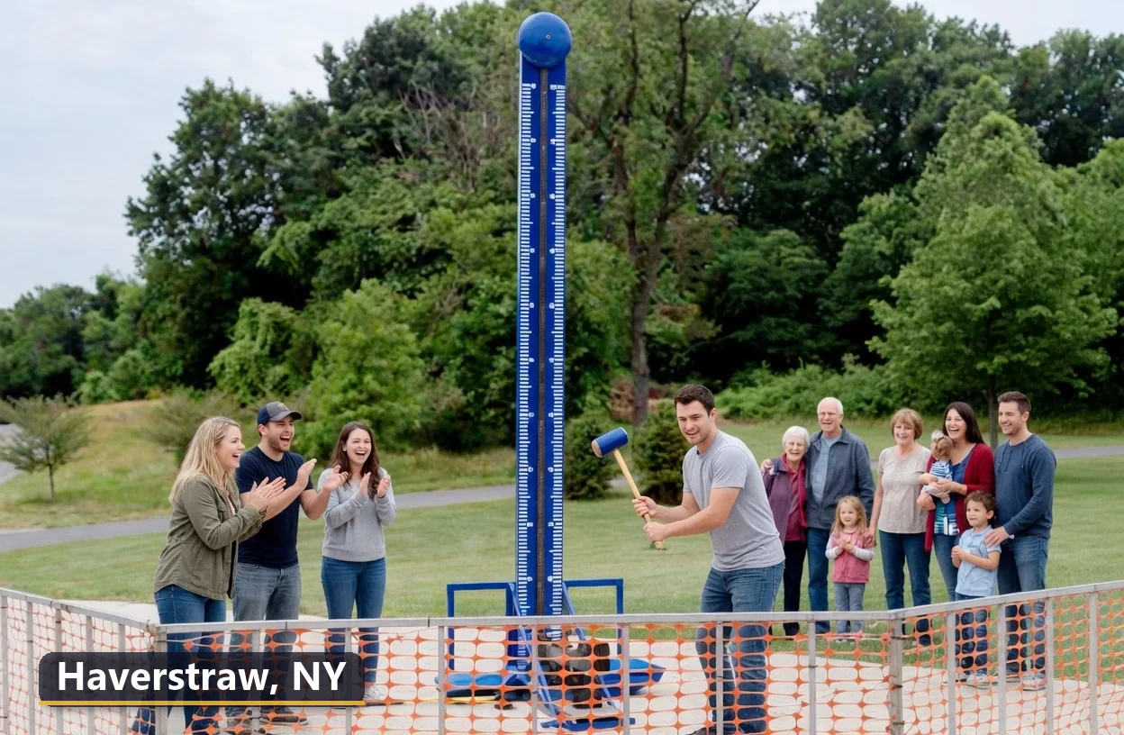 High striker carnival game rental in Haverstraw, New York for field days, parties and events