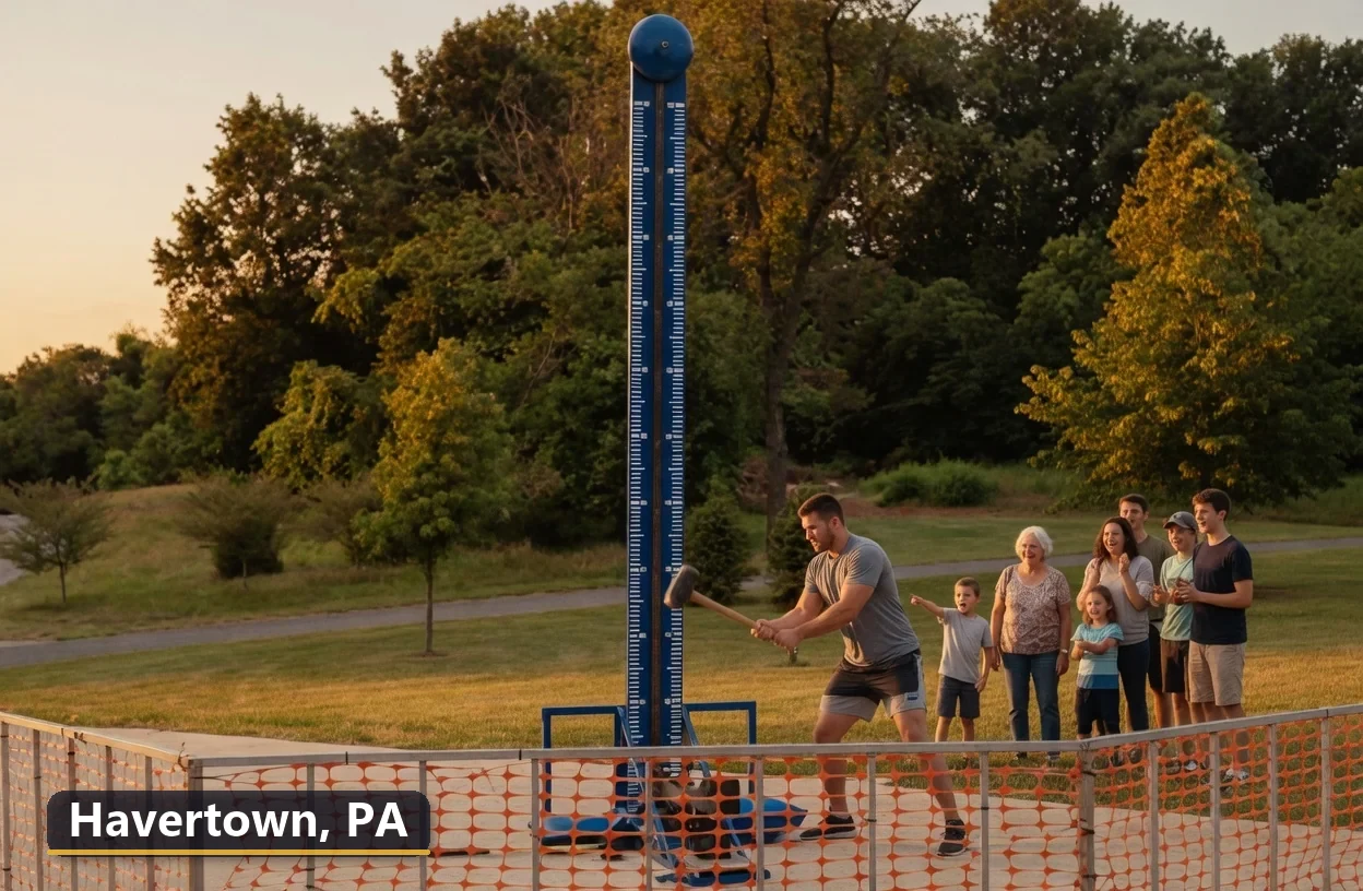 High striker carnival game rental in Havertown, Pennsylvania for field days, parties and events