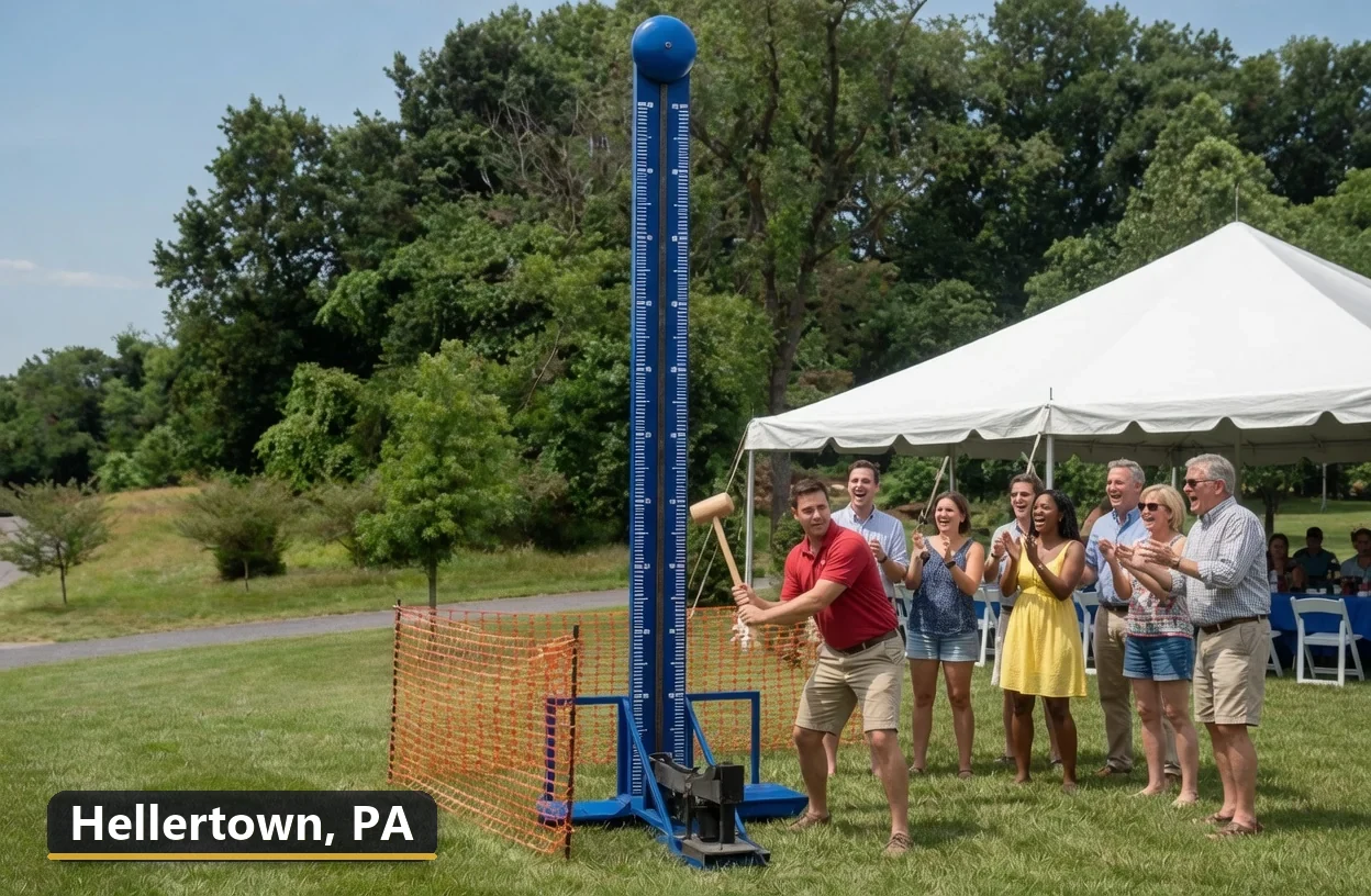 High striker carnival game rental in Hellertown, Pennsylvania for field days, parties and events