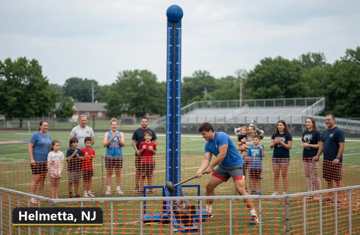 High striker carnival game rental in Helmetta, New Jersey for field days, parties and events