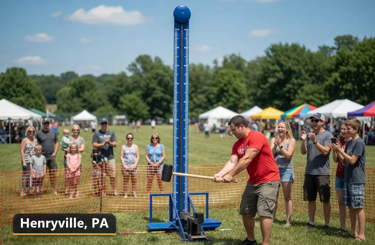 High striker carnival game rental in Henryville, Pennsylvania for field days, parties and events