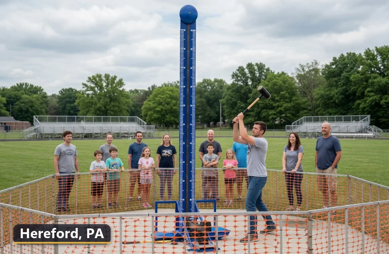 High striker carnival game rental in Hereford, Pennsylvania for field days, parties and events