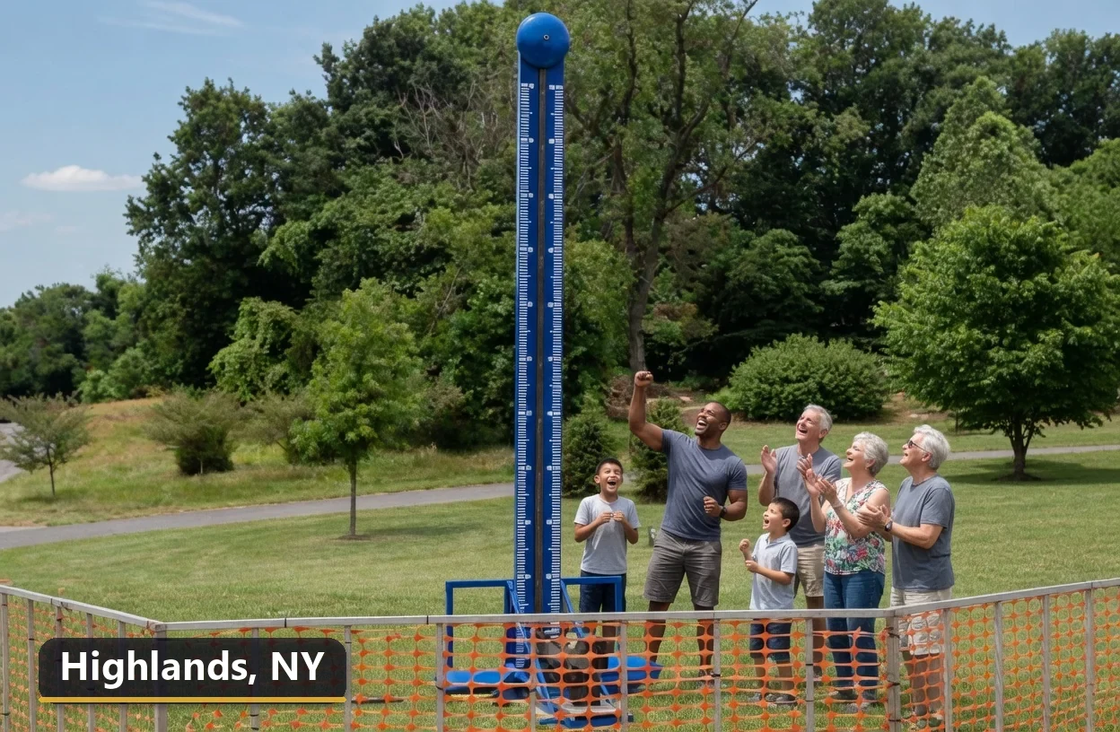 High striker carnival game rental in Highlands, New York for field days, parties and events