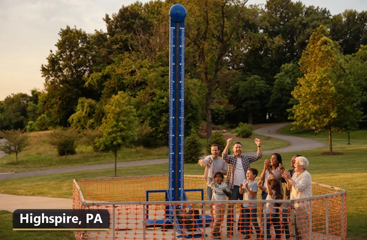 High striker carnival game rental in Highspire, Pennsylvania for field days, parties and events