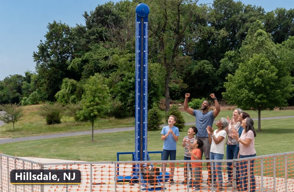High striker carnival game rental in Hillsdale, New Jersey for field days, parties and events