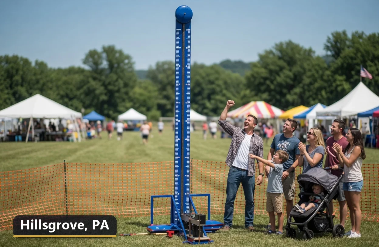 High striker carnival game rental in Hillsgrove, Pennsylvania for field days, parties and events
