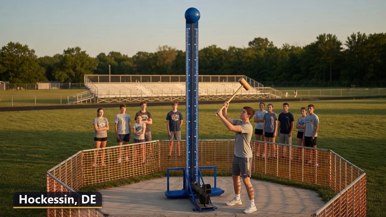 High striker carnival game rental in Hockessin, Delaware for field days, parties and events