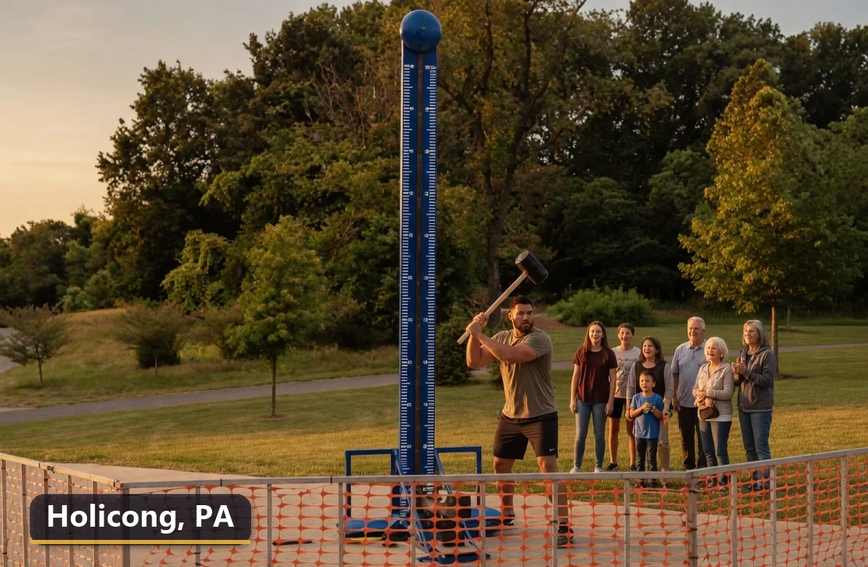 High striker carnival game rental in Holicong, Pennsylvania for field days, parties and events