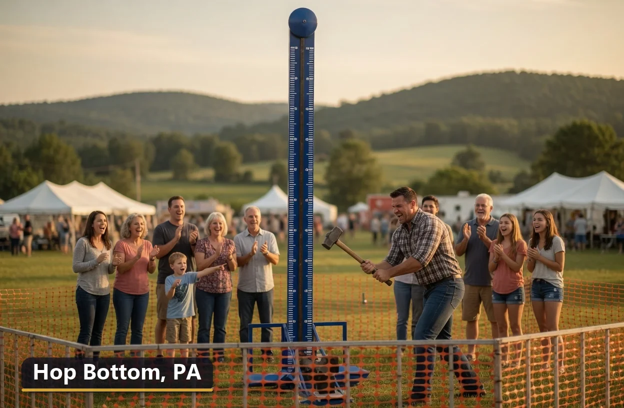 High striker carnival game rental in Hop Bottom, Pennsylvania for field days, parties and events