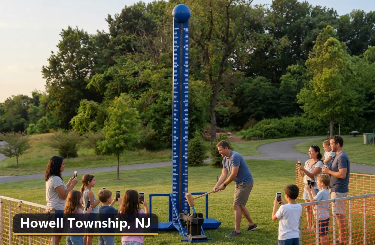 High striker carnival game rental in Howell Township, New Jersey for field days, parties and events